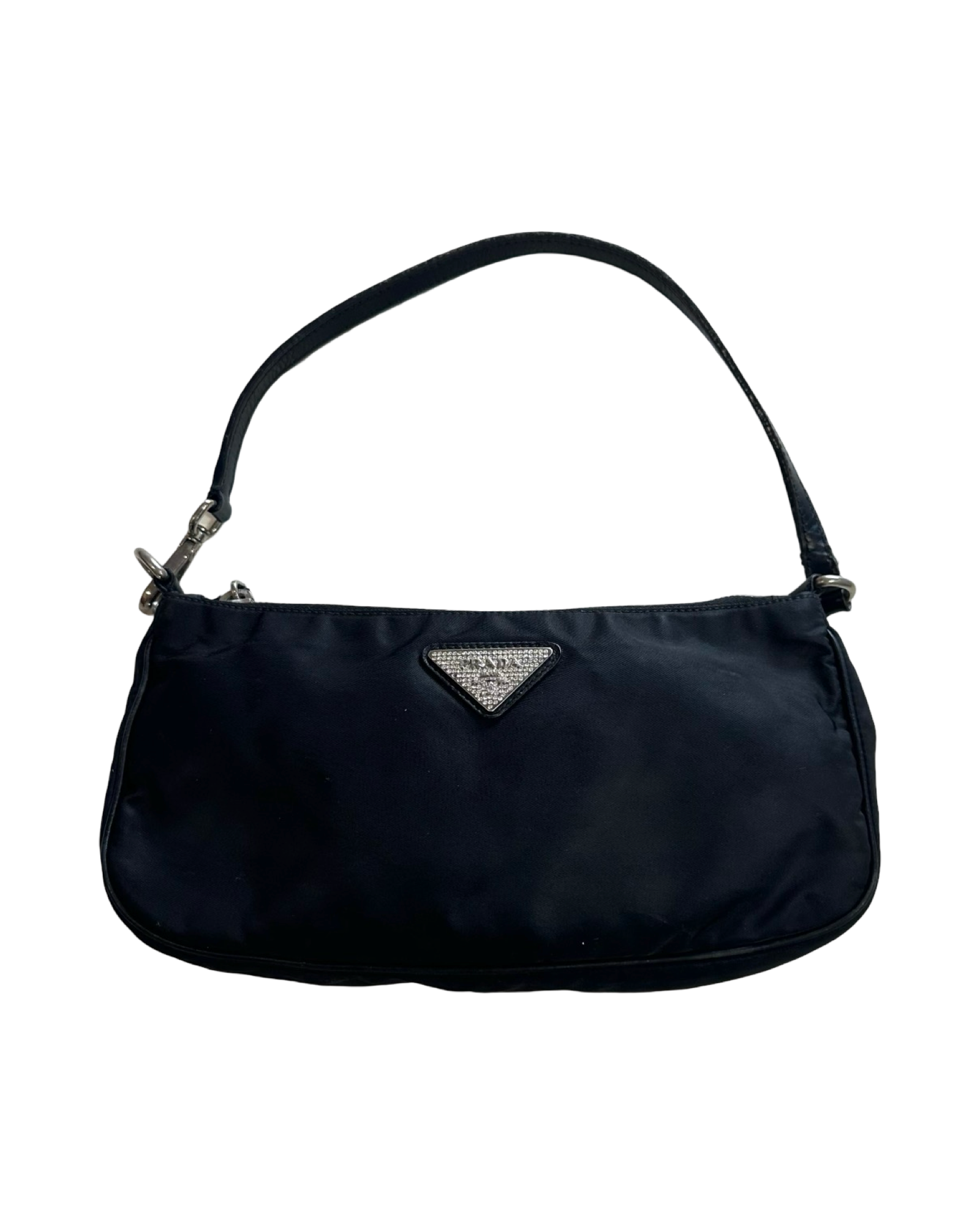 PRADA NYLON POCHETTE MINI HANDBAG