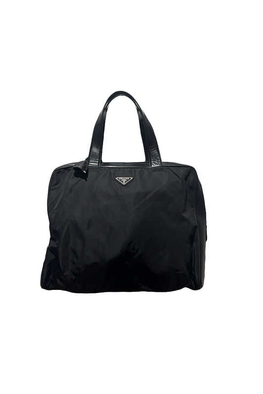 PRADA LARGE NYLON HAND BAG